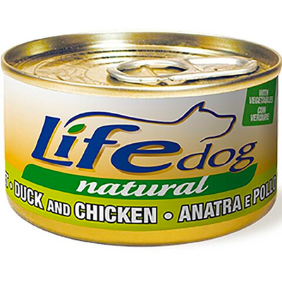 Lifedog консервы для собак (курица и утка с овощами в соусе) 90 г банка