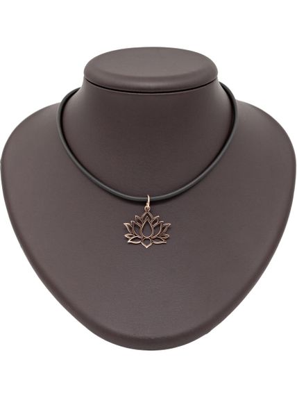 Подвеска «Лотос» из красного золота на постаменте