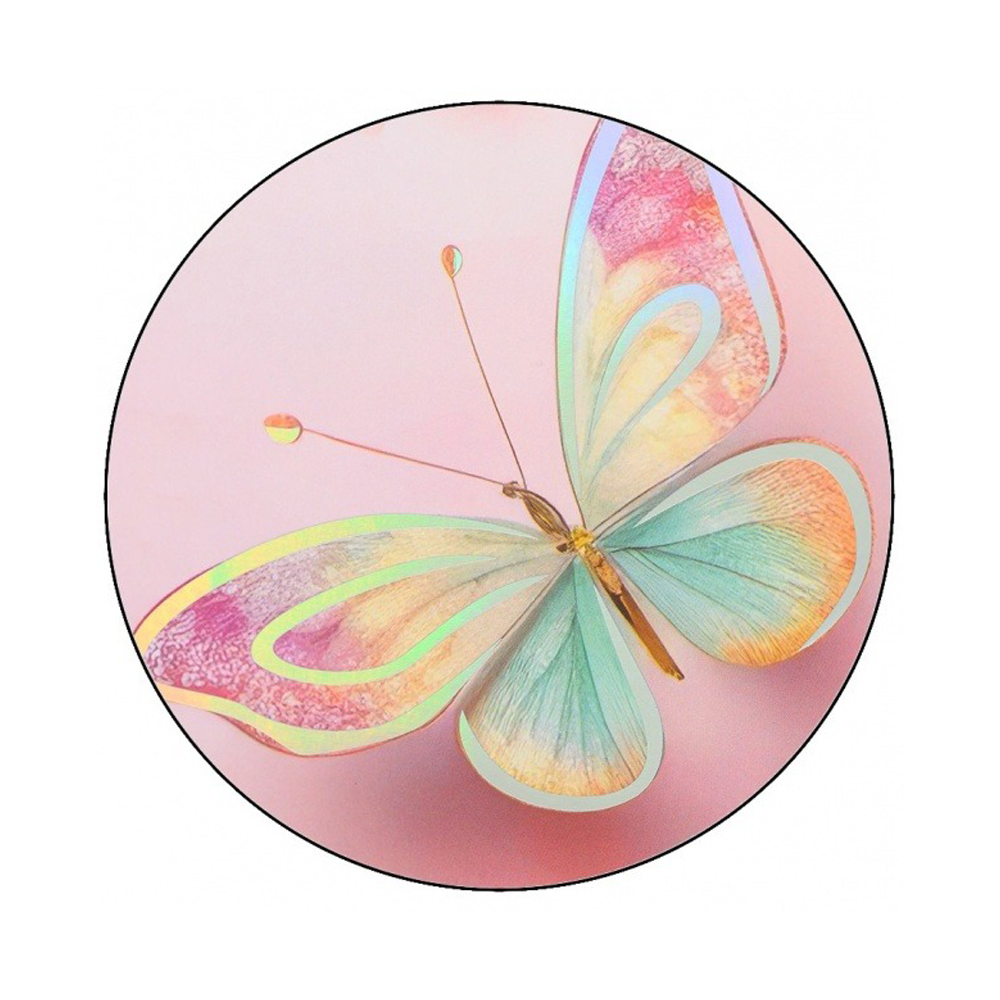 Подарочный пакет Basir, серия "Цветы бабочки", голографическое тиснение, 26*32*12 см, ассорти