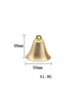 Колокольчики латунные 50 * 48 мм (большие, набор 2 штуки)