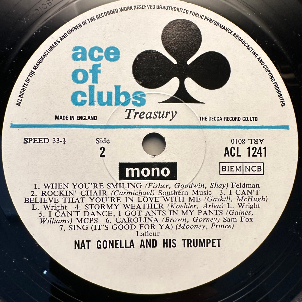 Nat Gonella - Nat Gonella And His Trumpet (Англия 1967г.)