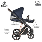 Детская коляска Roan Sol Luxury 2 в 1 RSL/4047 Mystic Blue/Rose Gold