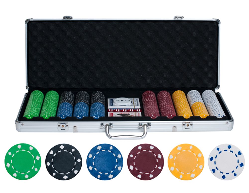 Набор для покера на 500 фишек без номинала