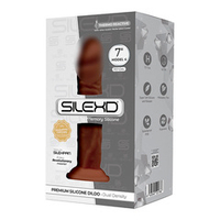 Коричневый фаллоимитатор 17,7см на присоске SilexD Premium Silicone Dildo Model 4