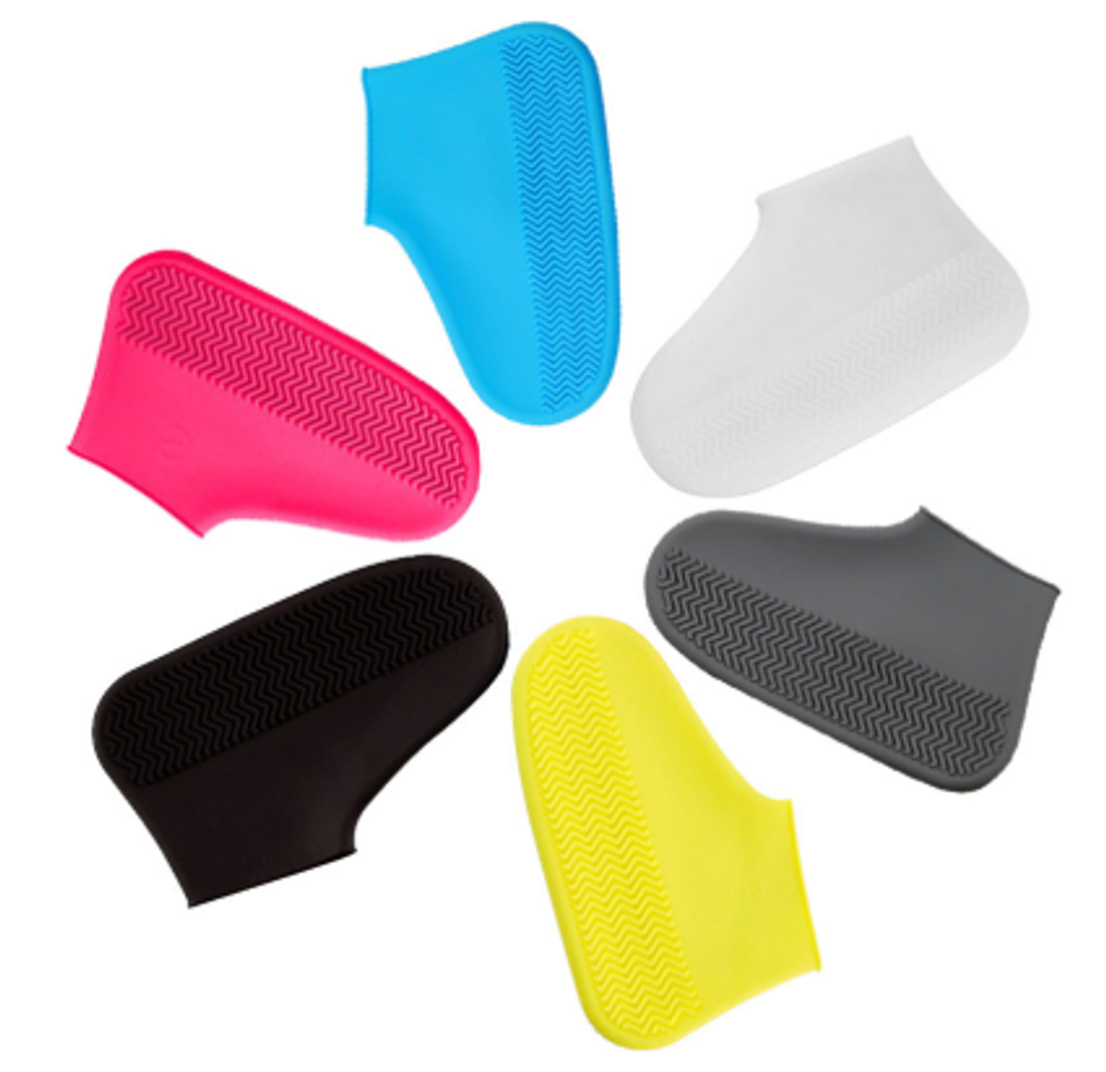 Многоразовые бахилы желтые Shoescondom (толстый силикон)