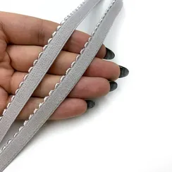 Резинка отделочная светло-серая 10 мм (цв. 166), 641/10