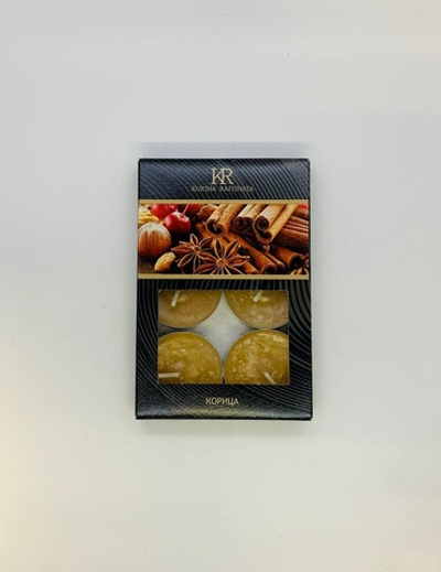 Свеча чайная ароматическая 6шт. в под.коробке «Корица»