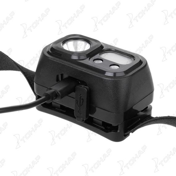 Фонарь налобный сенсорный 200 LM, IP44, USB (N-FN-HL23) NISUS