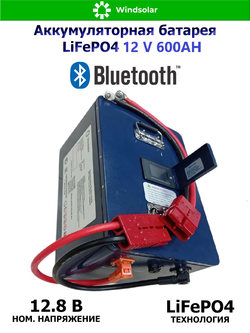 Аккумуляторная батарея LiFePO4 12V600AH [600Ah / 12V / BMS / BT / LiFePO4]