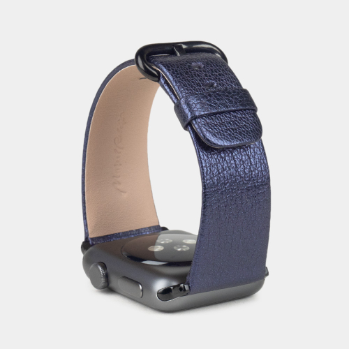 Ремешок для Apple Watch 44/45/46 mm из кожи козы, цвета кобальт