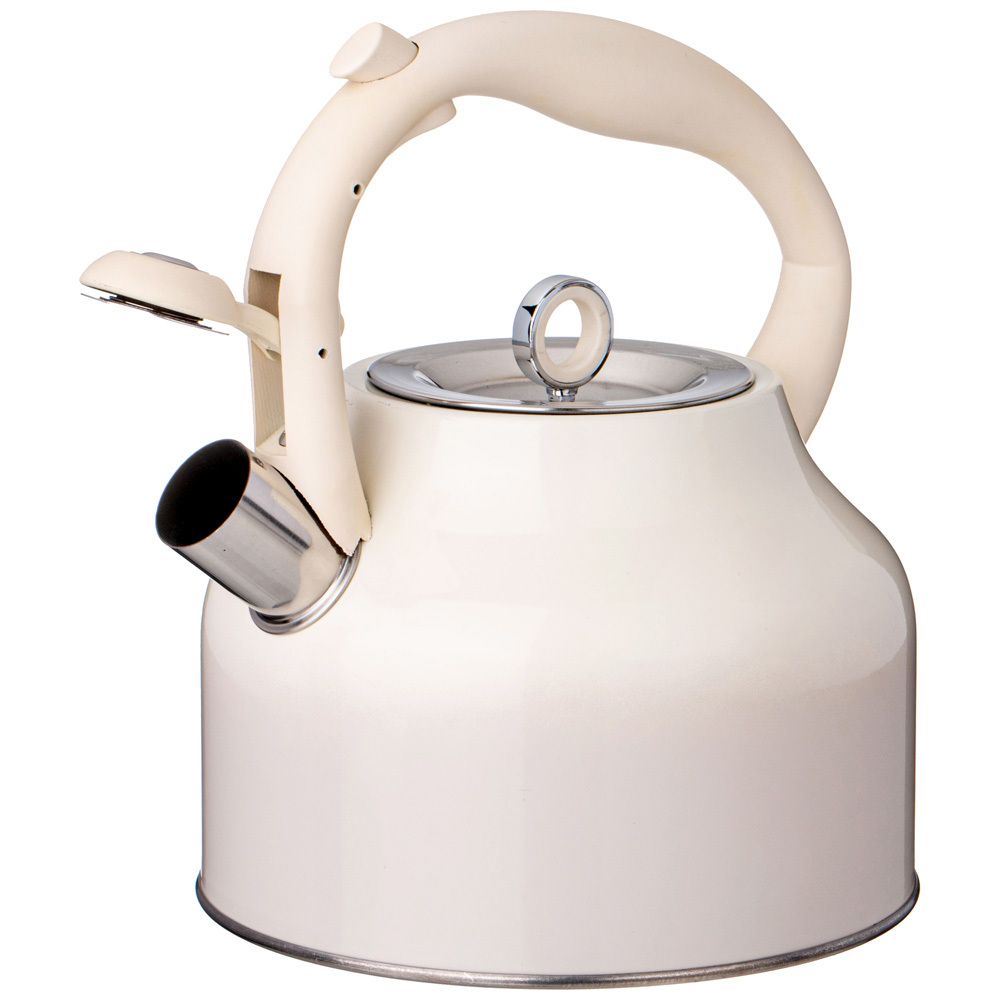 ЧАЙНИК AGNESS СО СВИСТКОМ, 2,8 Л, ИНДУКЦИЯ, ЦВЕТ - МОЛОЧНЫЙ ГРАДИЕНТ
