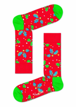 Носки унисекс Holly Sock с остролистом (Размер: 25) (Цвет: красный)