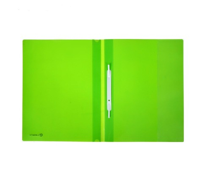 Скоросшиватель пласт. Lamark 0.3мм непрозр.верхний лист, внутренний карман, зеленая FF0053-GN