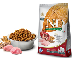 Сухой корм FARMINA N&D Ancestral Grain для взрослых собак средних и крупных пород с курицей и гранатом - 2,5 кг
