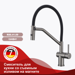 Смеситель для кухни со съемным изливом на магните RAGLO R86.41.09