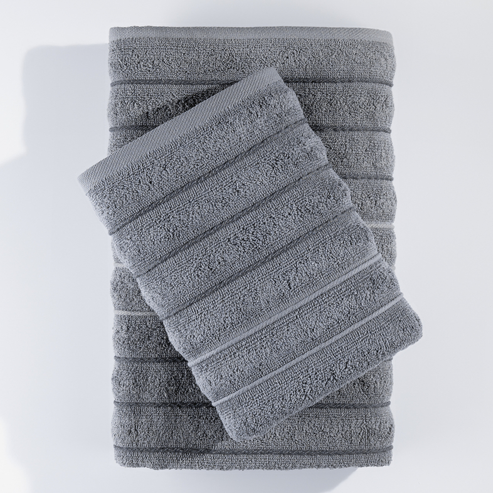 Набор полотенец Люкс 70х140 + 50х90 антрацит