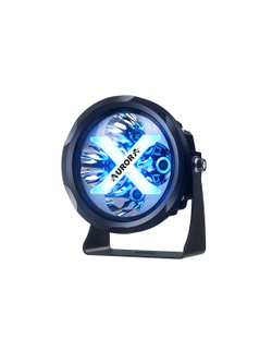 Светодиодные фары дальнего света AURORA 102 мм 40W с RGB подсветкой (комплект 2 шт)