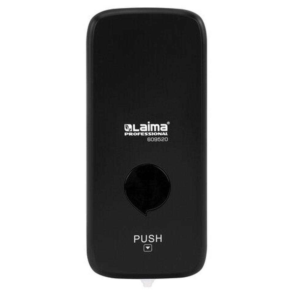Дозатор для жидкого мыла-пены LAIMA PROFESSIONAL PREMIUM BLACK, НАЛИВНОЙ, 1 л, черный, ABS-пластик, 609520