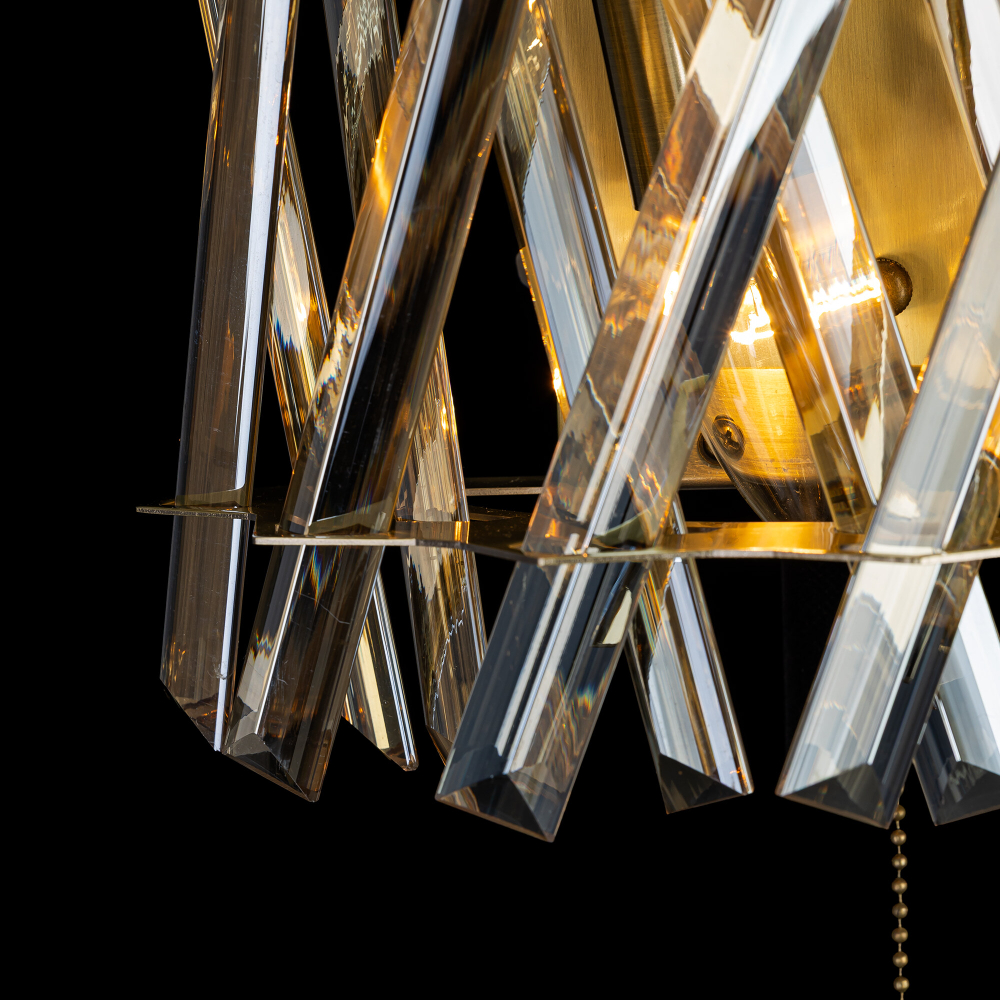 Citilux Ингвар CL334423 Бра хрустальное с выключателем Бронза