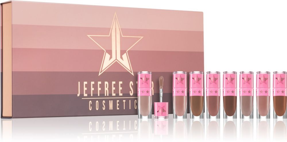 Jeffree Star Cosmetics Liquid lipstick 1.93 ml + день рождения костюм liquid lipstick 1.93 ml + Top Shelf liquid lipstick 1.93 ml + Christmas Cookie liquid lipstick 1.93 ml + Hidden Hills liquid lipstick 1.93 ml + Dominatrix liquid lipstick 1.93 ml + Family Jewels liquid lipstick 1.93 ml + Tasty liquid lipstick 1.93 ml Velour Liquid Lipstick