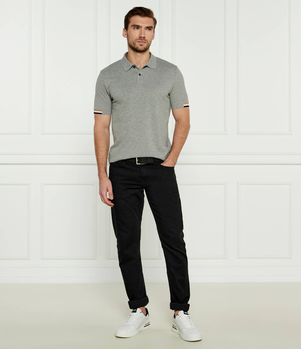 Поло Parlay 147 BOSS BLACK - серый(50467113)