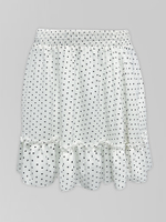 Костюм Dzhadagaevs 100 в горошек из топа с длинным рукавом и юбки с рюшами