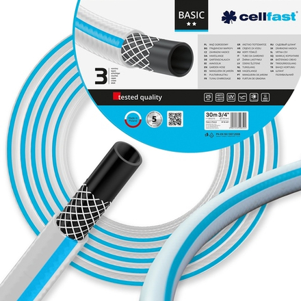 Шланг садовый 3 слойный Cellfast BASIC 1/2" 50м