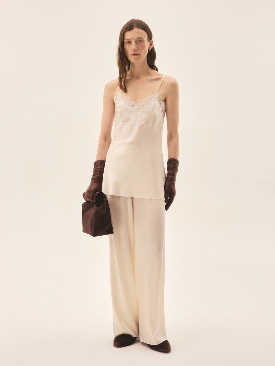 Брюки из шелка Mulberry