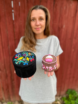 Коробочка-цилиндр из шпона