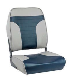 Кресло мягкое складное Marine Rocket, обивка винил, цвет серый/синий