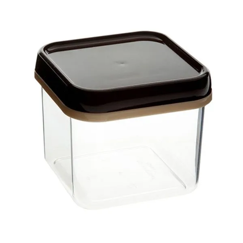 Банка для сыпучих продуктов, 0,6л., квадратная