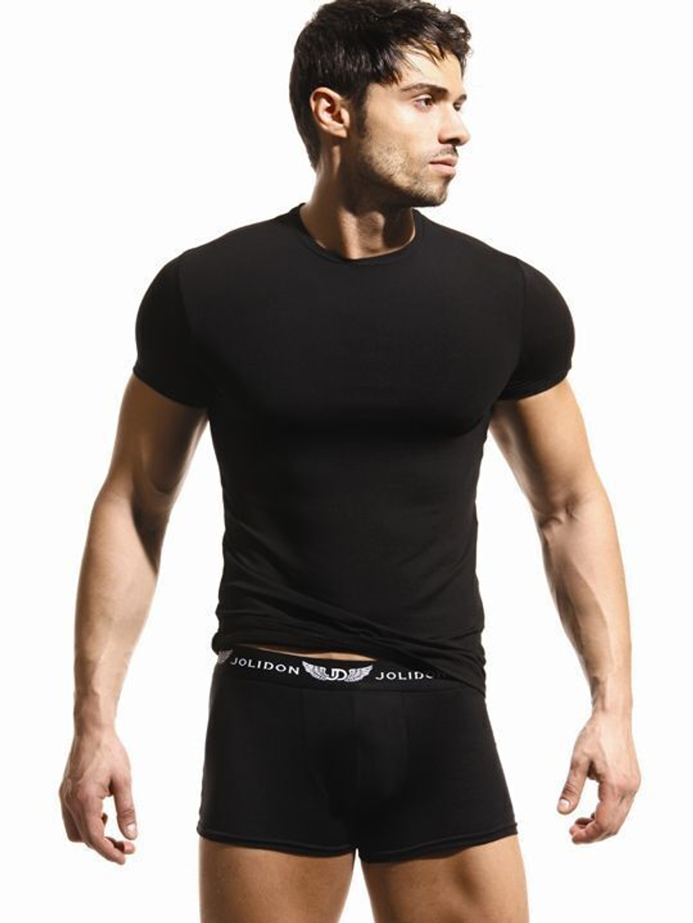 Мужская хлопковая футболка (Размер: XXL) (Цвет: темно-синий)