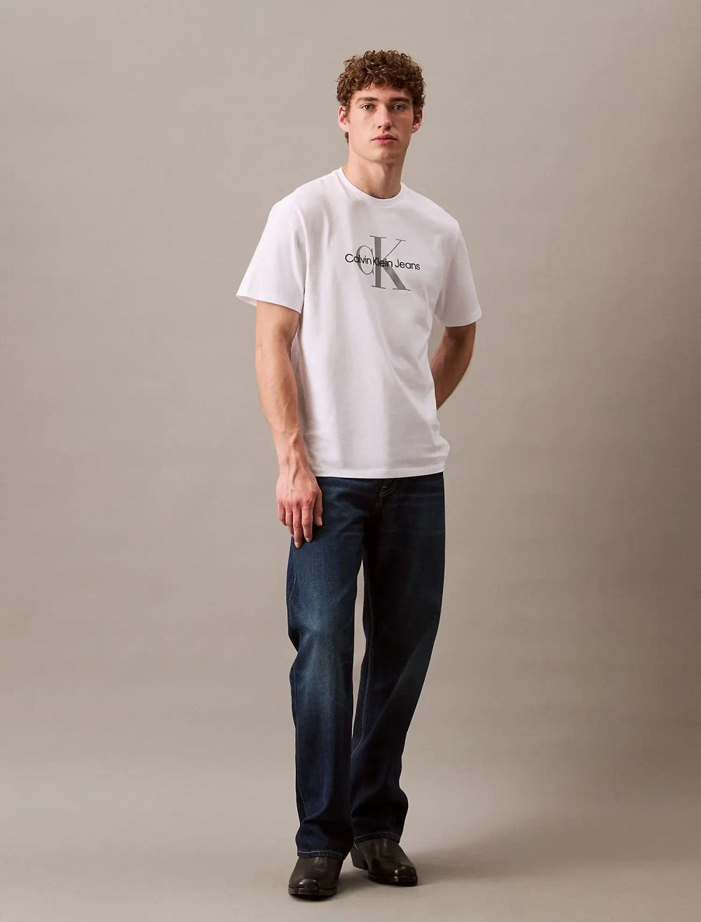 Футболка Calvin Klein Jeans Monogram Logo Brilliant White
