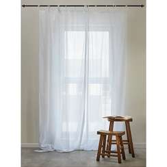 Тюль из хлопка белого цвета из коллекции essential, 140х290 см