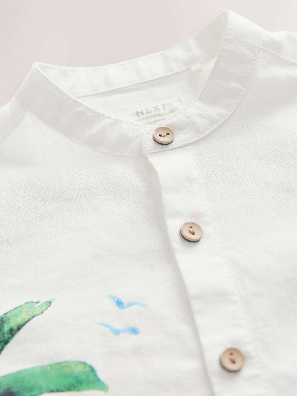 Рубашка с коротким рукавом для мальчика Next E32-588, Белый