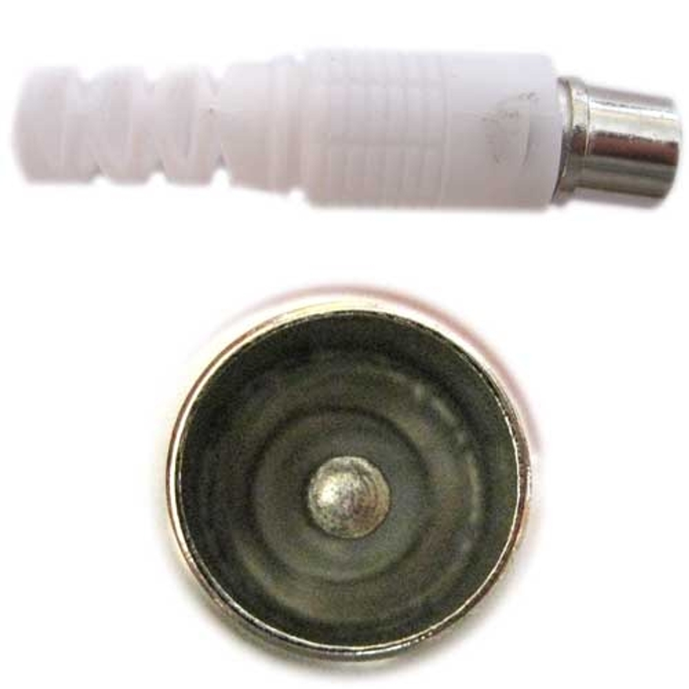 Штекер TV капрон черный