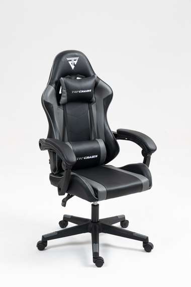 TopChairs Commander черно-серый