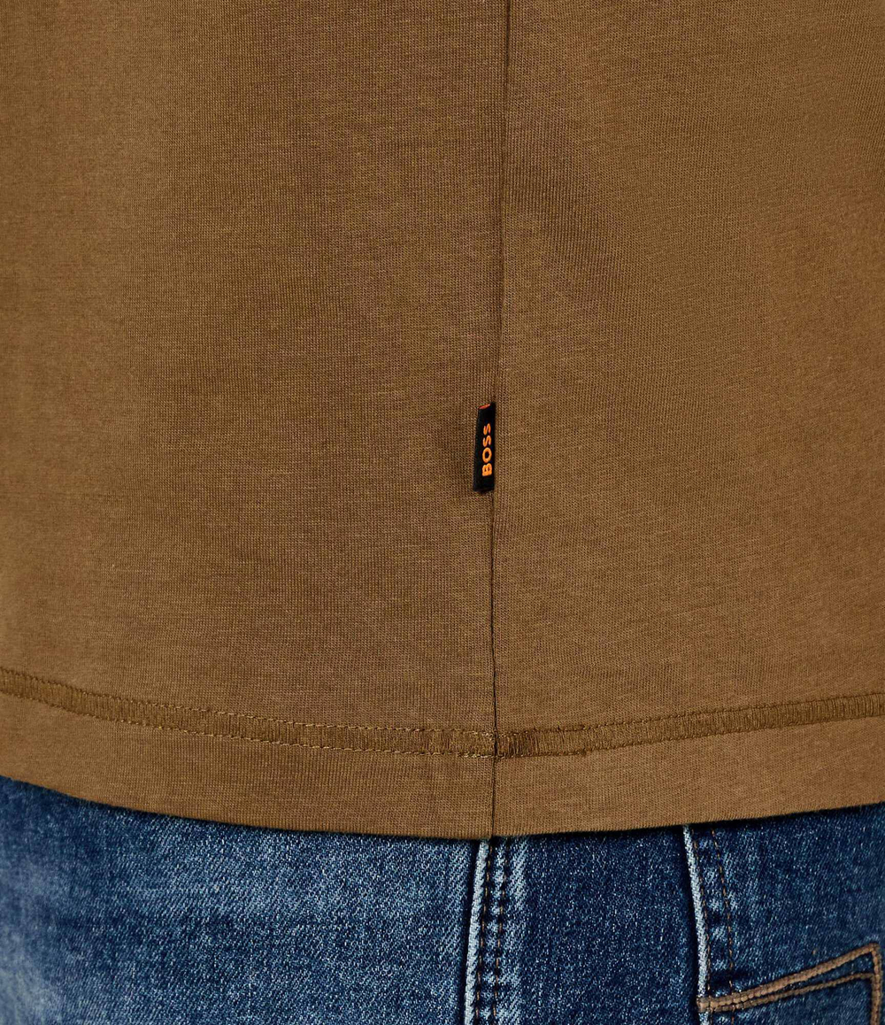 Футболка Te_logotexture BOSS ORANGE - хаки(50534923)