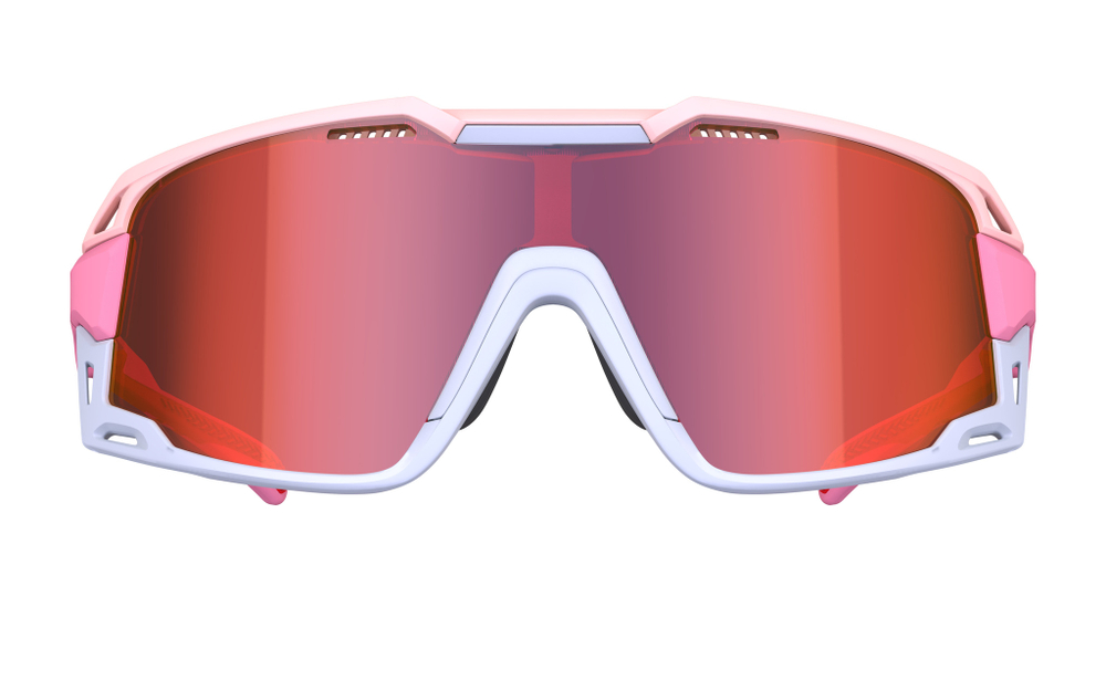 Спортивные очки 720armour Flash / Matte White w/ Light Pink Begonia Temple / HC Red Black / Cylinder Lens