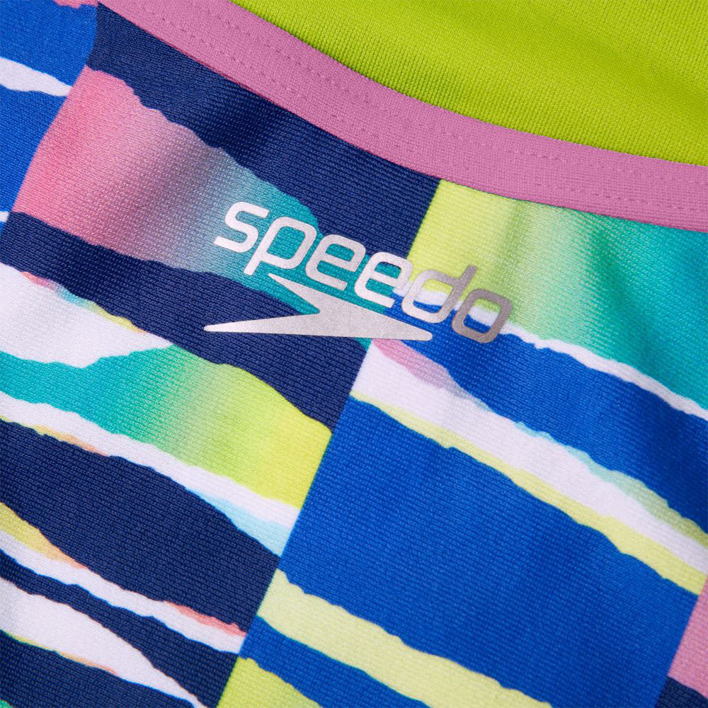 Купальник SPEEDO Rainbow Ripple Allover Freestyler,8-11714G806, р.38 (рос.50), розово-синий