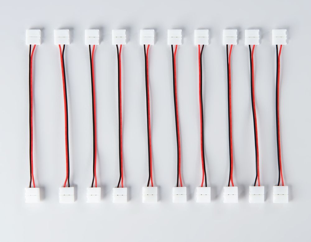 Ambrella Соединитель гибкий двухсторонний для светодиодной ленты 5050 12/24V (2 конт.) 150 мм GS7601 (10шт) LED Strip GS7601