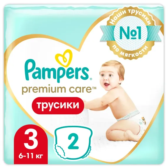 Трусики Pampers Premium Care 2 шт. 3 (6-11 кг)