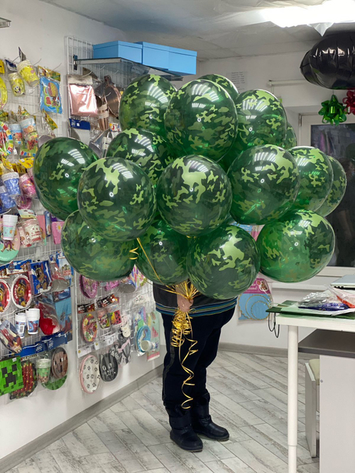 Шар латексный камуфляж