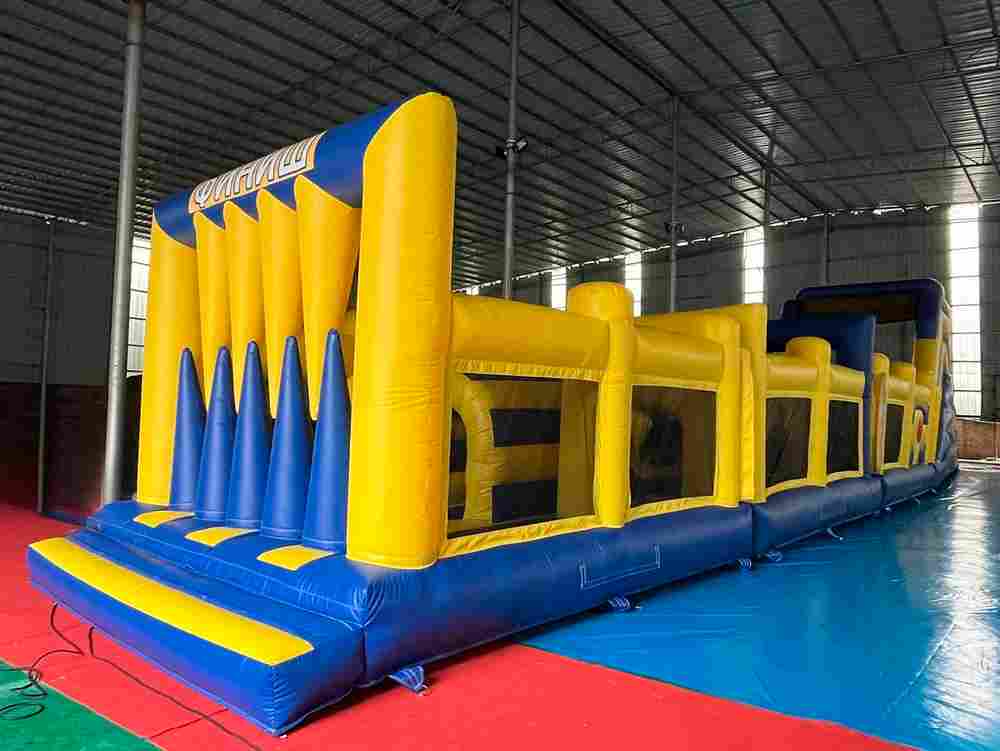 Надувная полоса препятствий “Веселые старты” 20*3,5*4,5 м