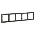 Рамка пластиковая на 5 постов, (титан) Voltum S70 VLS100506