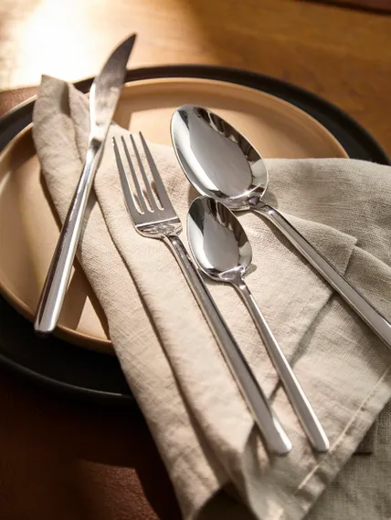 Набор столовых приборов pure, серебристые глянцевые, 24 пред.