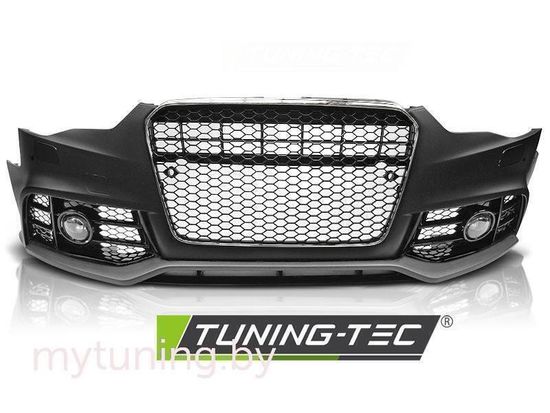 Передний бампер RS5 STYLE CHROME BLACK для Audi A5 рест