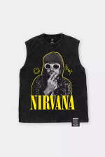 Майка SHMOT "NIRVANA" GARMENT DYE Черный