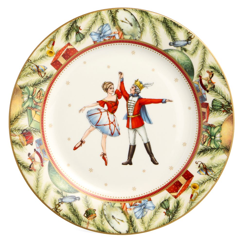 НАБОР ТАРЕЛОК ЗАКУСОЧНЫХ LEFARD "ЩЕЛКУНЧИК" 4 ШТ. 20,5 СМ (КОР=6НАБ.)