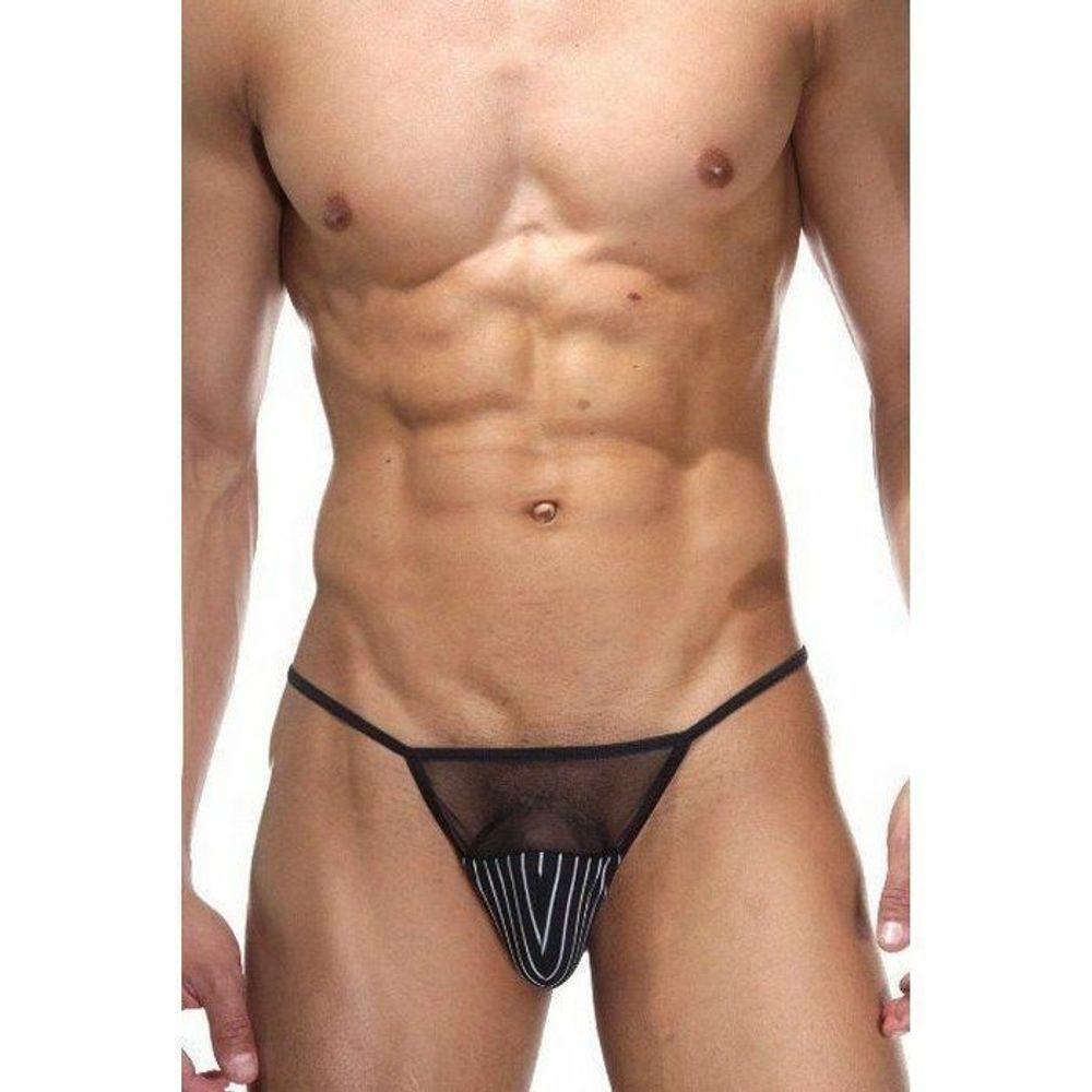 Мужские трусы тонги черные La Blinque LB15139